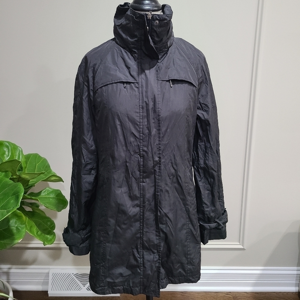 Hilary Radley women's trench coat jacket Size S/ P (d7)